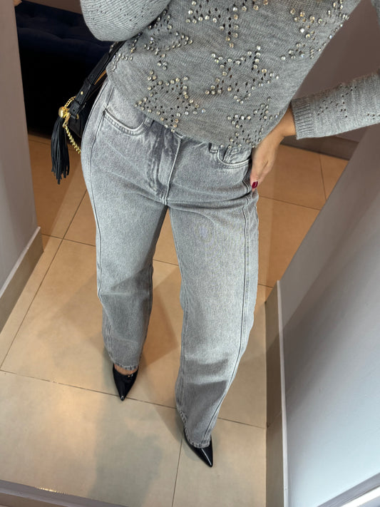 CALÇA JEANS CINZA - LEZ A LEZ