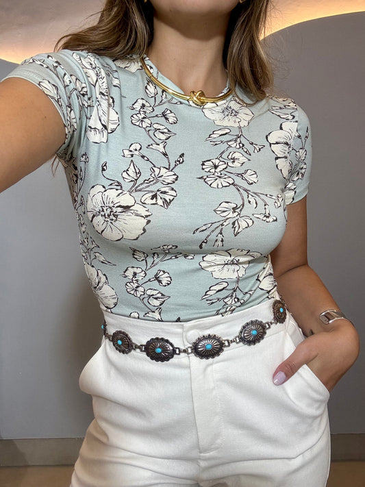 BLUSA MALHA FLORAL - LEZ A LEZ